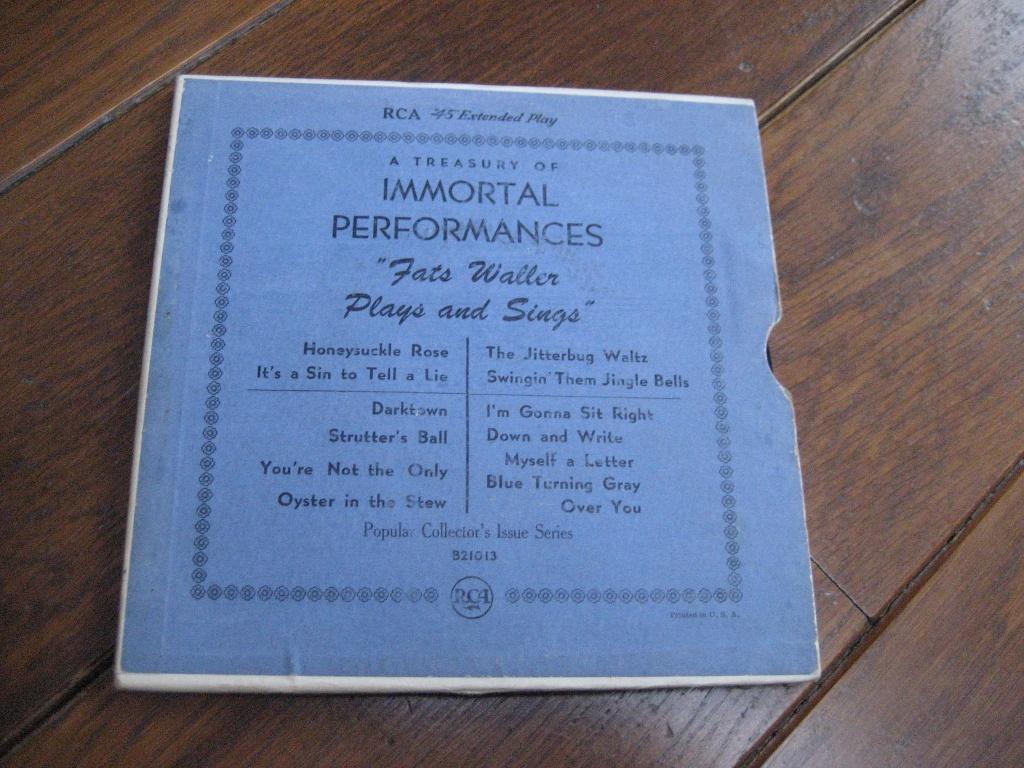 Fats waller dubbel ep rca import usa, Ophalen of Verzenden, Zo goed als nieuw, 7 inch