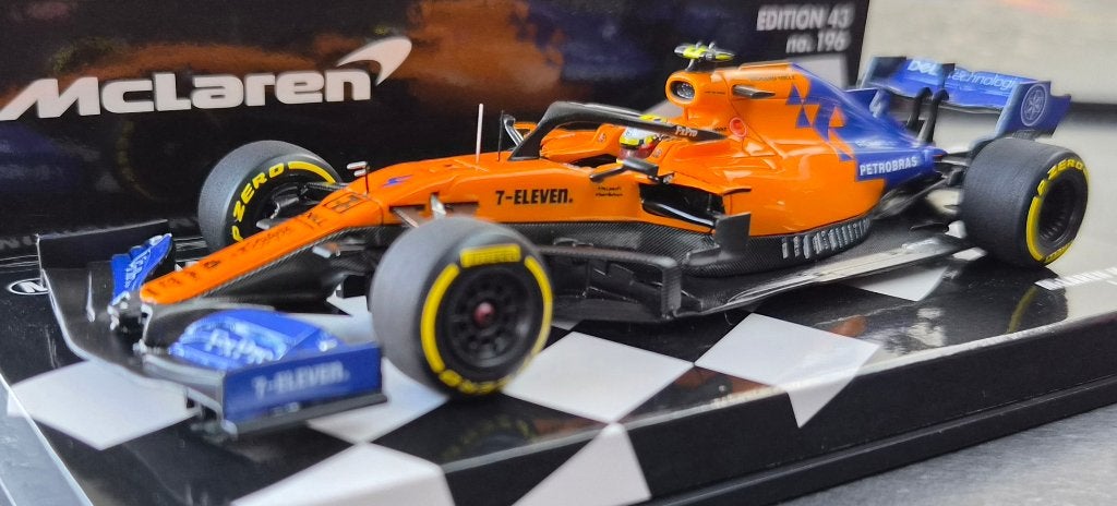 Minichamps McLaren Renault MCL34 2019 #4 Lando Norris 1:43, Hobby en Vrije tijd, Ophalen of Verzenden, Nieuw, Auto, MiniChamps