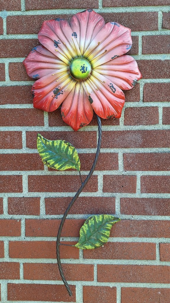 Tuinwanddecoratie metalen bloem, Tuin en Terras, Verzenden, Nieuw