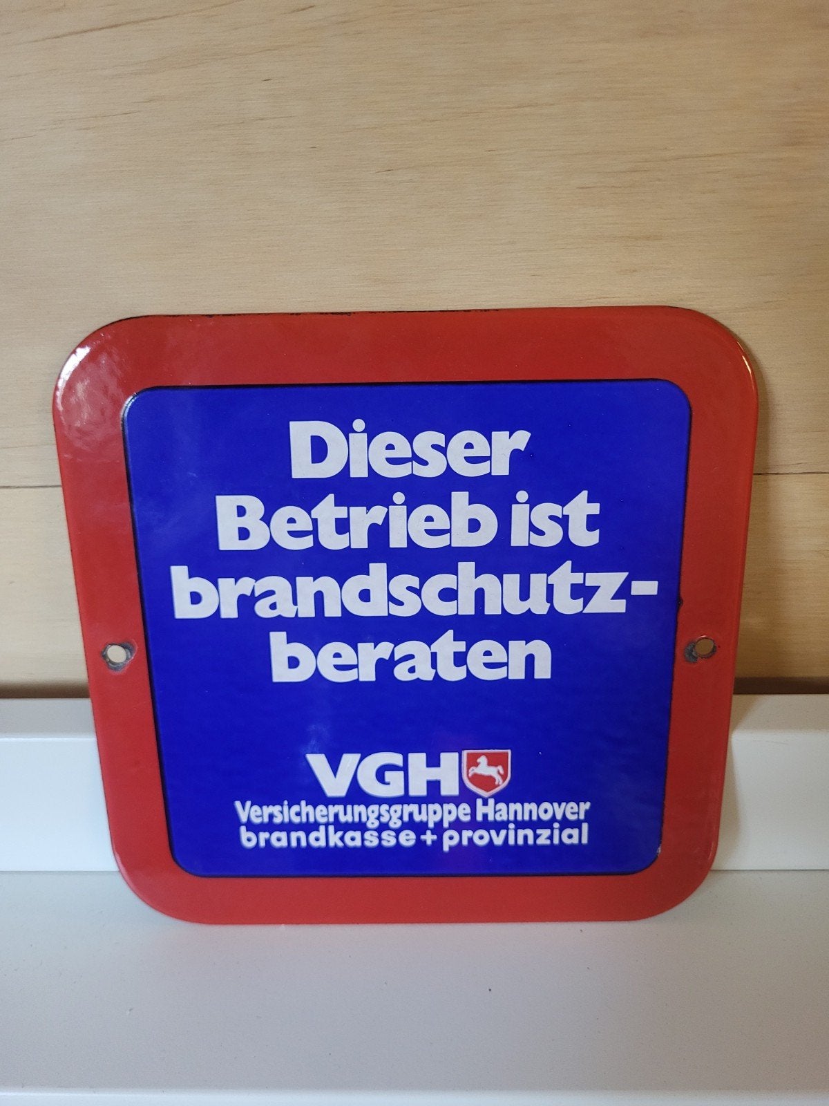 Emaille bord VGH Hannover, Antiek en Kunst, Ophalen of Verzenden