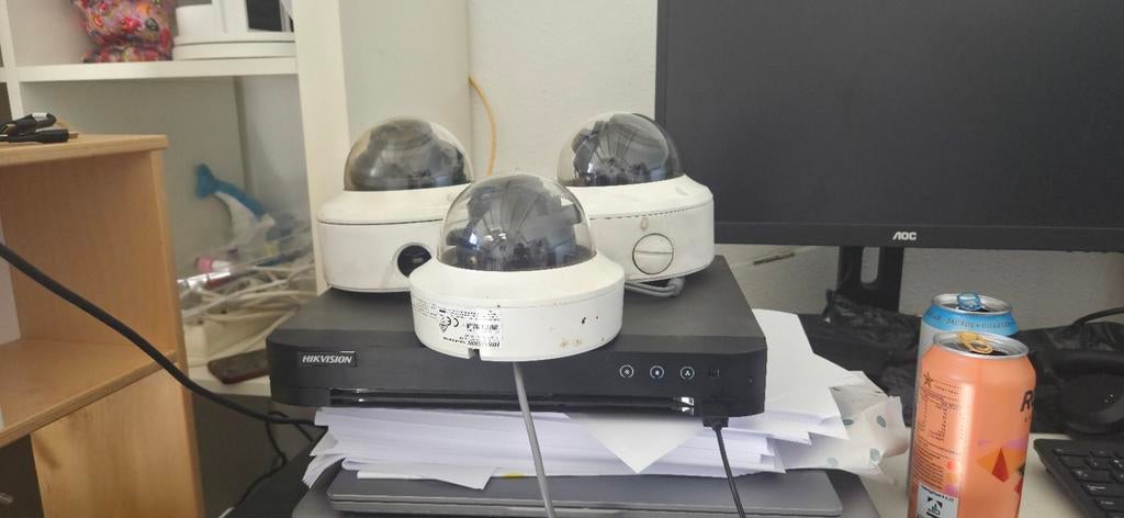 Hikvision camera set, Turbo-hd lijn, Audio, Tv en Foto, Videobewaking, Ophalen of Verzenden, Gebruikt, Buitencamera
