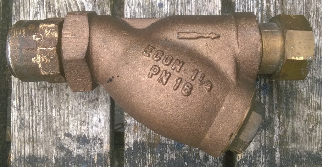 Koppelstuk - afsluiter, 1 1/4 inch messing, Overige materialen, Gebruikt, Overige typen, Ophalen of Verzenden