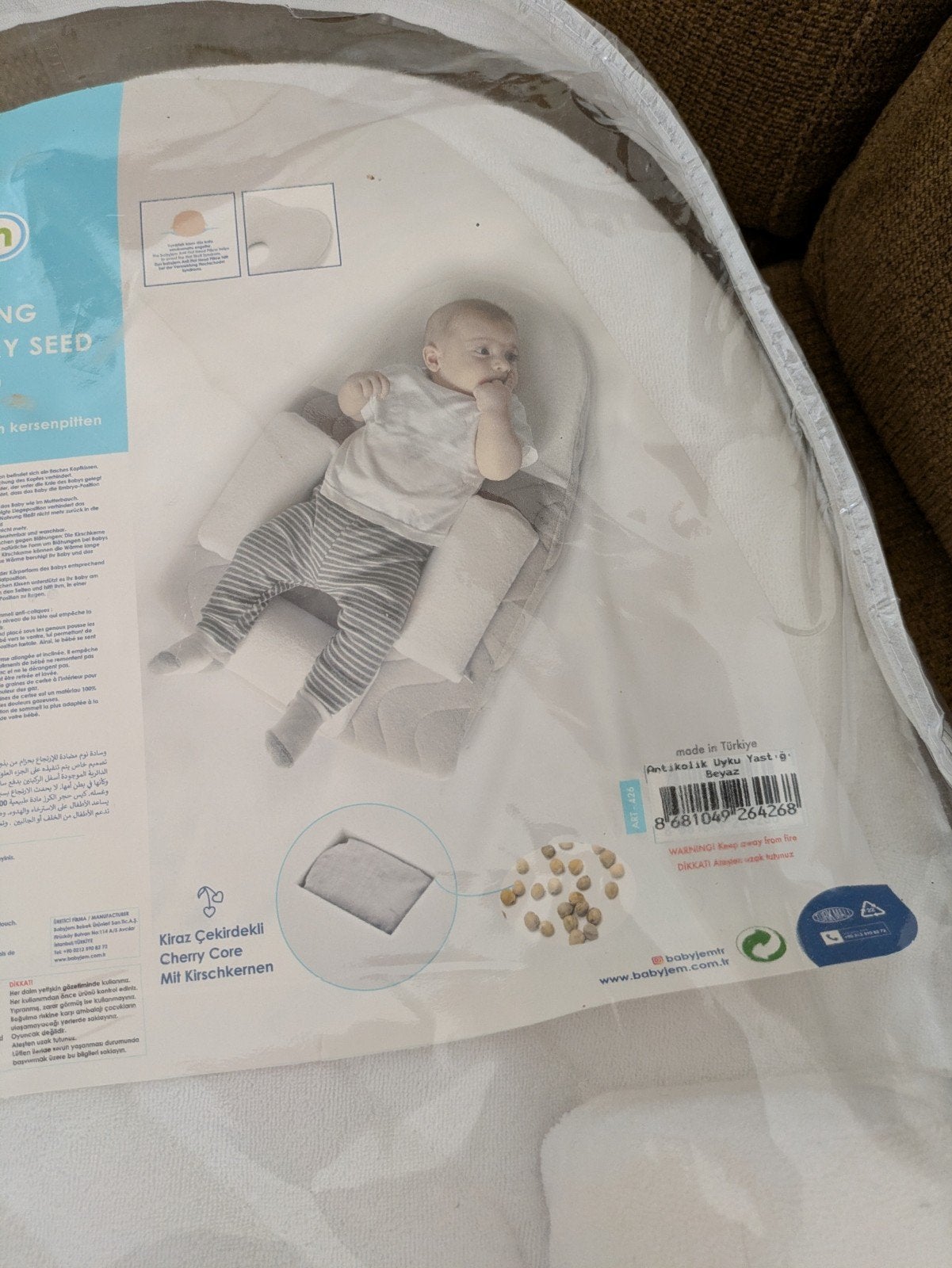 Babyjem Anti-Koliek Slaapkussen met Kersenpitten - Nieuw, Ophalen of Verzenden, Nieuw