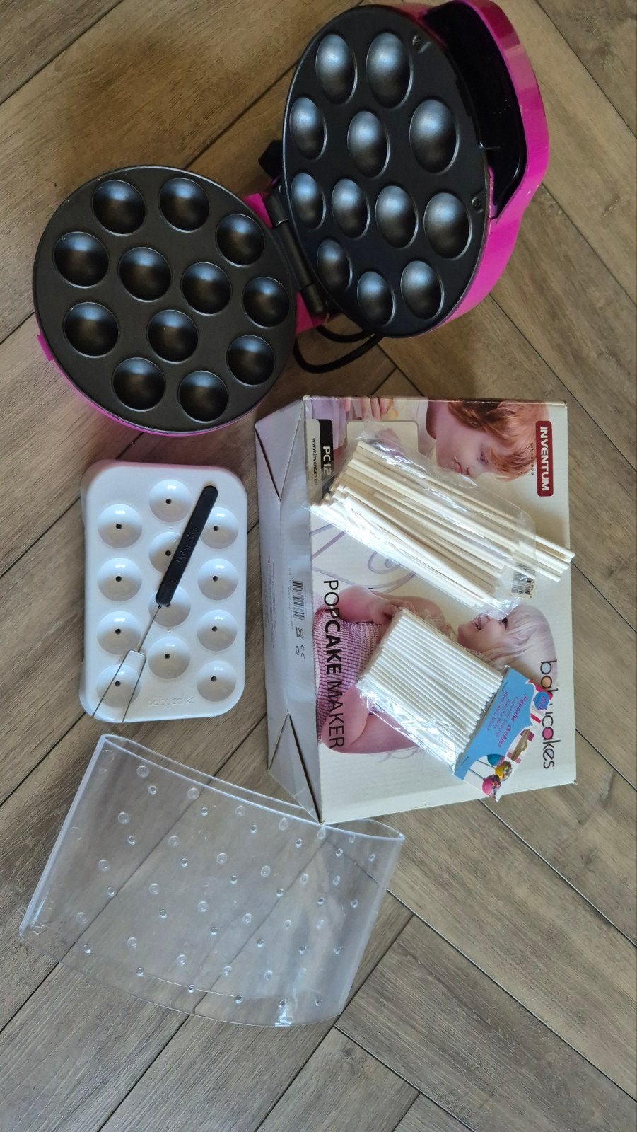 Inventum Popcake Maker met accessoires, Ophalen of Verzenden, Gebruikt