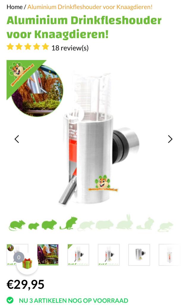 Aluminium drinkfles houder met magneet 2x, Ophalen of Verzenden, Verzorging