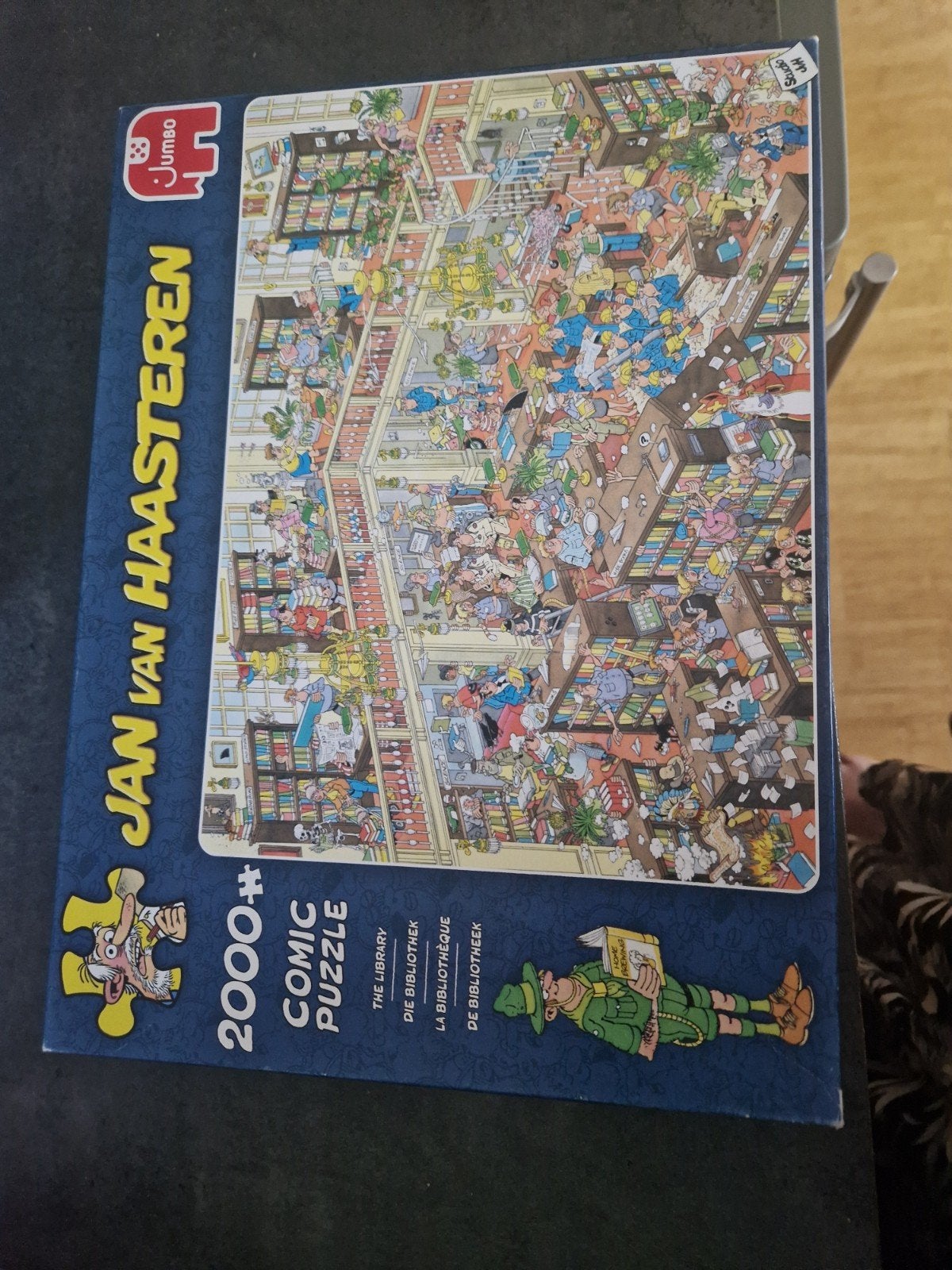 Jan van Haasteren De Bibliotheek 2000 stukjes, Ophalen of Verzenden, Meer dan 1500 stukjes, Zo goed als nieuw, Legpuzzel