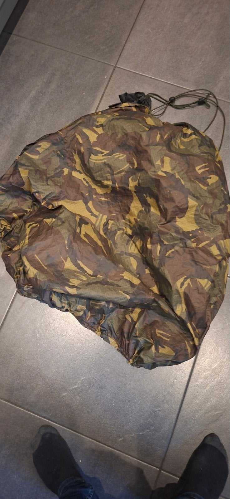 regenhoes woodland camo defensie militair kl 60L, Verzamelen, Ophalen of Verzenden