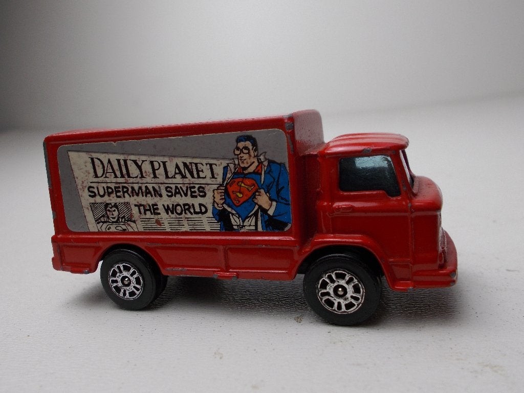 1978 Corgi Juniors No 50 SUPERMAN DAILY PLANET US VAN (-B-), Ophalen of Verzenden, Gebruikt, Bus of Vrachtwagen, Corgi