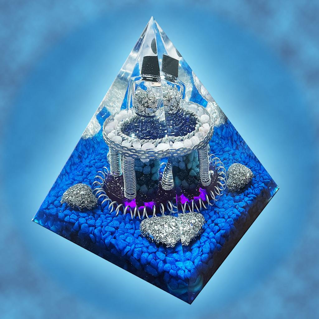 Blauw/zilver piramide, Ophalen of Verzenden, Nieuw