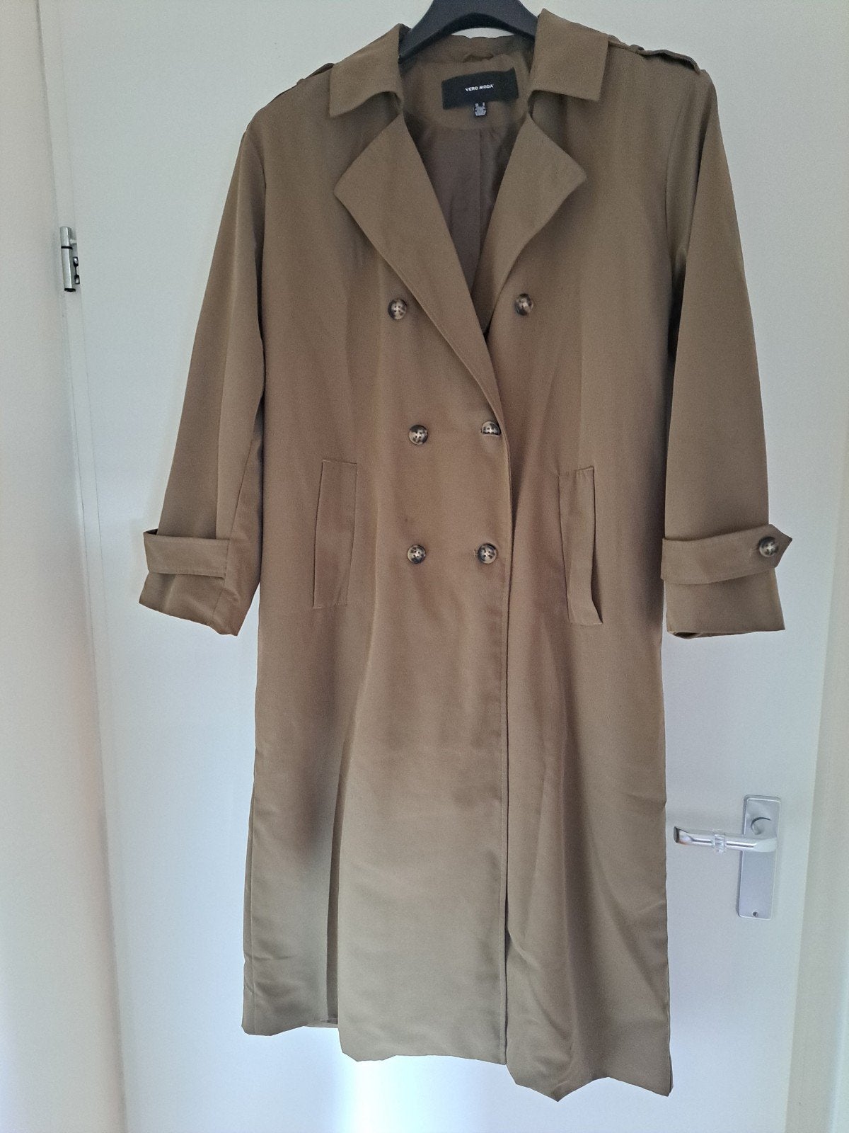 Vero Moda trenchcoat, kaki, als nieuw, Kleding | Dames, Maat 38/40 (M), Overige kleuren, Vero Moda, Ophalen of Verzenden