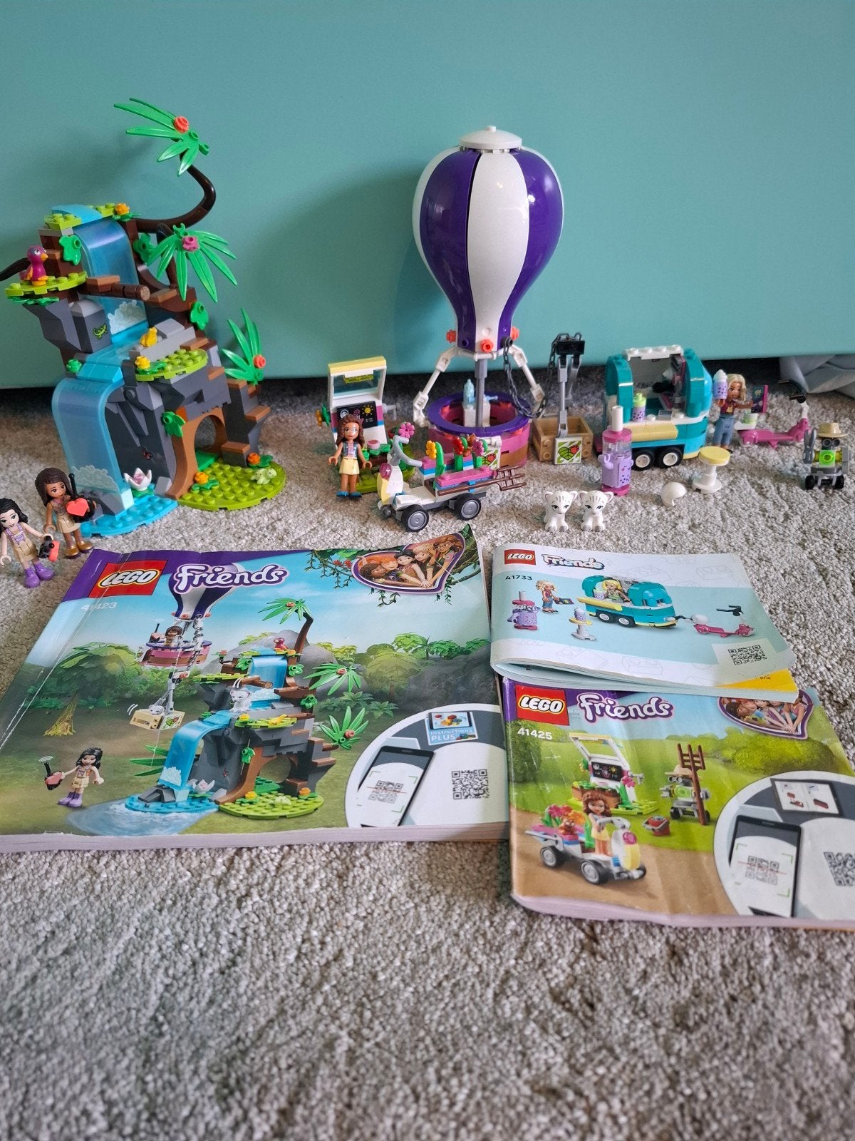 LEGO Friends set: Waterval, Voedseltruck & tuin, Ophalen, Zo goed als nieuw, Overige merken