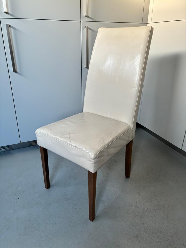 Eetkamerstoelen (set van 6), Ophalen, Gebruikt, Overige kleuren, Leer