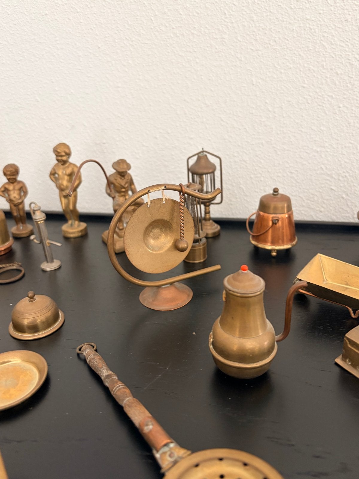 Koperen en messing poppenkast miniaturen - Diverse set, Antiek en Kunst, Antiek | Koper en Brons, Ophalen of Verzenden, Koper