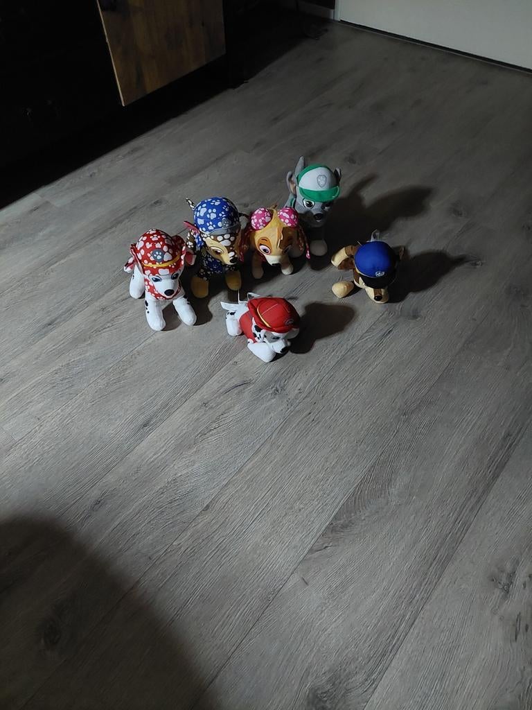 Paw Patrol knuffels en kussens set, Gebruikt, Middelgroot (20 tot 80 cm), Meerkleurig, Paw Patrol