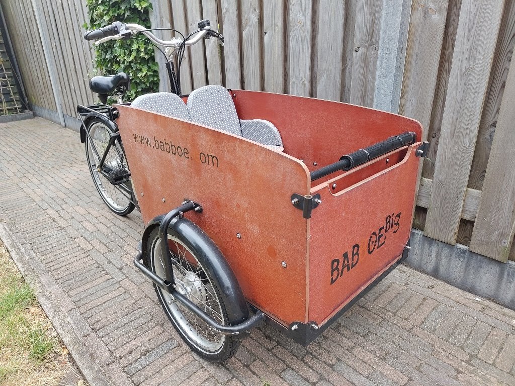 Babboe Big Bakfiets – Officieel Geïnspecteerd & Goedgekeurd, Gebruikt, Elektrisch, 2 kinderen, Trommelrem