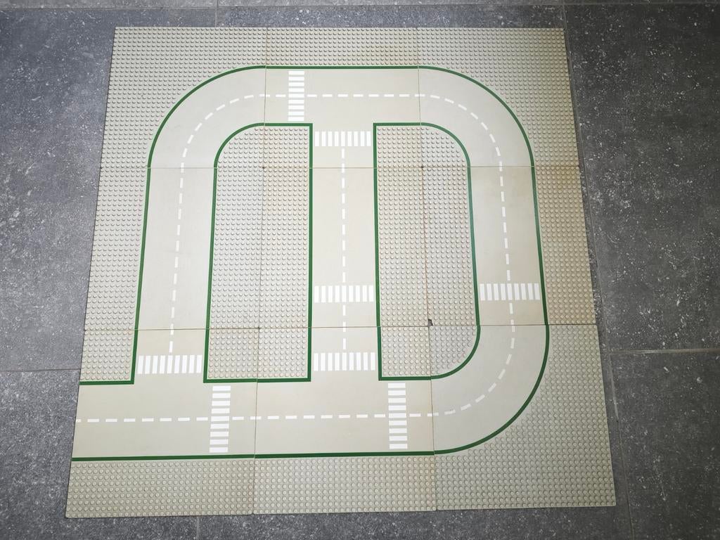 9 Lego City wegenplaten wegplaten grijs vintage, Kinderen en Baby's, Speelgoed | Duplo en Lego, Lego, Ophalen of Verzenden, Grondplaat