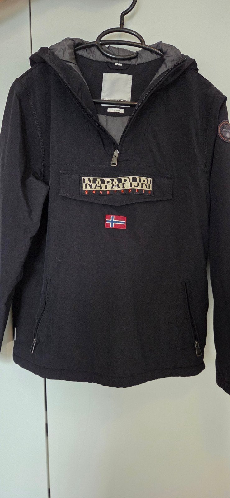 Napapijri Skidoo jas zwart - 14/ 162, Zwart, Overige maten, Ophalen of Verzenden, Zo goed als nieuw
