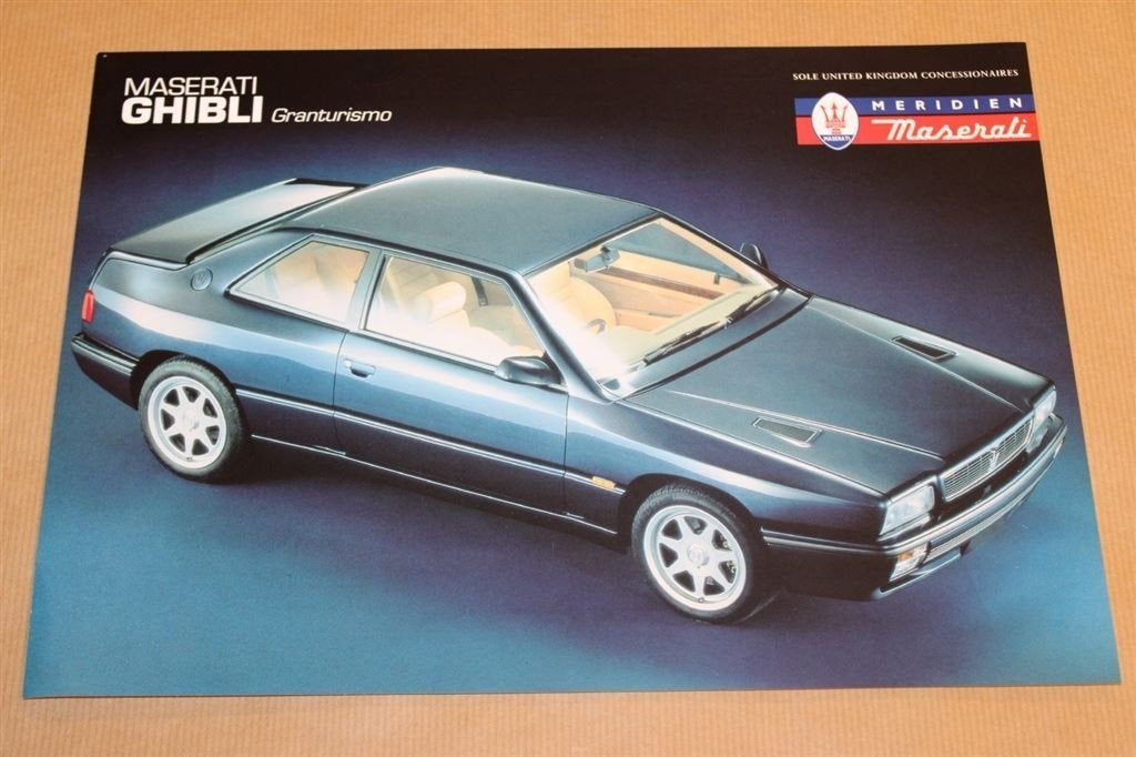 Zeldzame folder - Maserati Ghibli Granturismo - 1994, Ophalen of Verzenden, Zo goed als nieuw, Overige merken