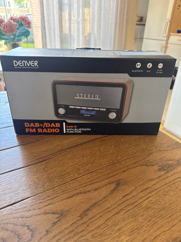 Denver DAB+/DAB/FM Radio met Bluetooth, Ophalen, Zo goed als nieuw, Radio