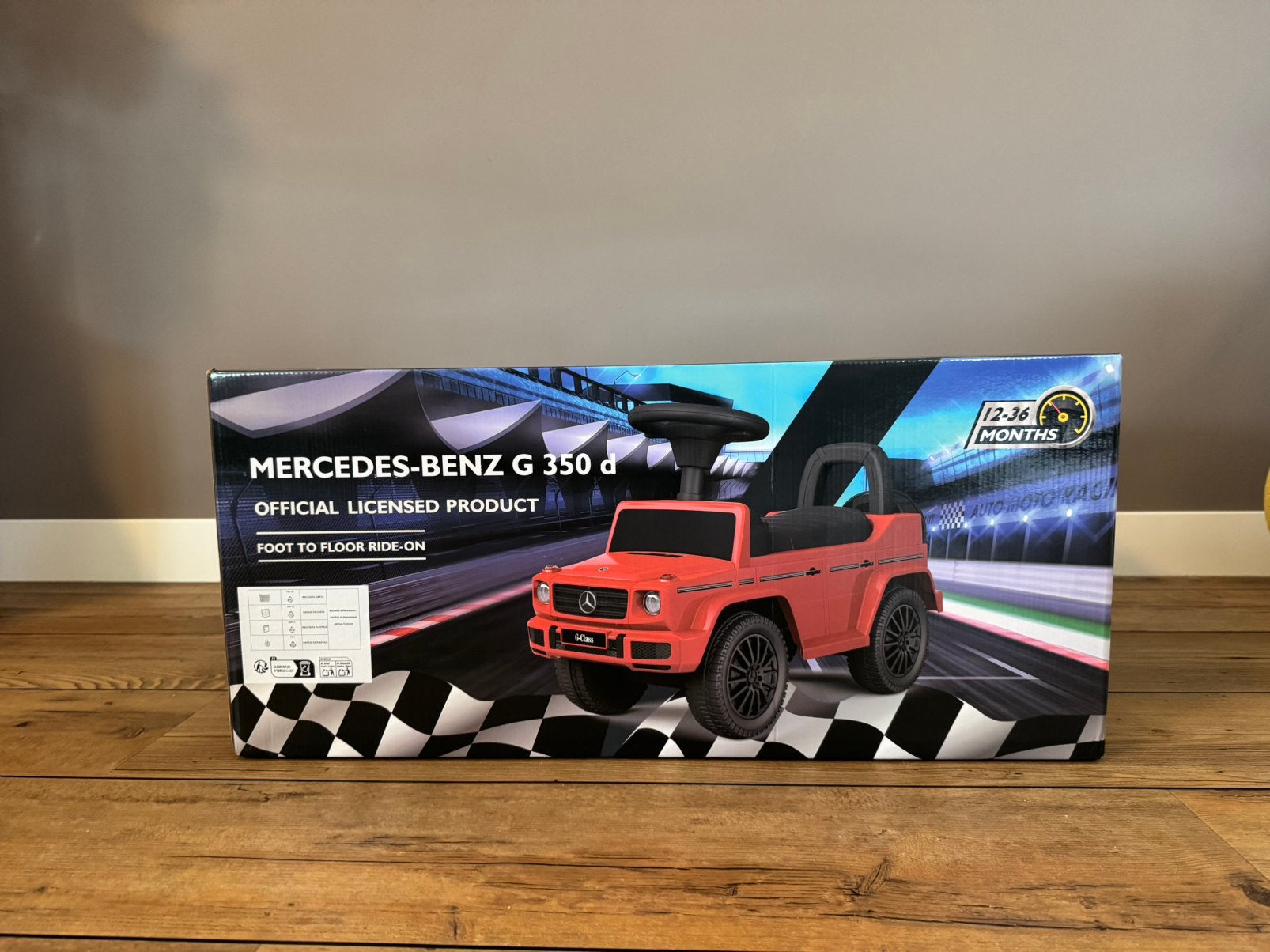 NIEUW Mercedes-Benz G-Klasse G350d loopauto roze | In doos, Ophalen of Verzenden, Zo goed als nieuw