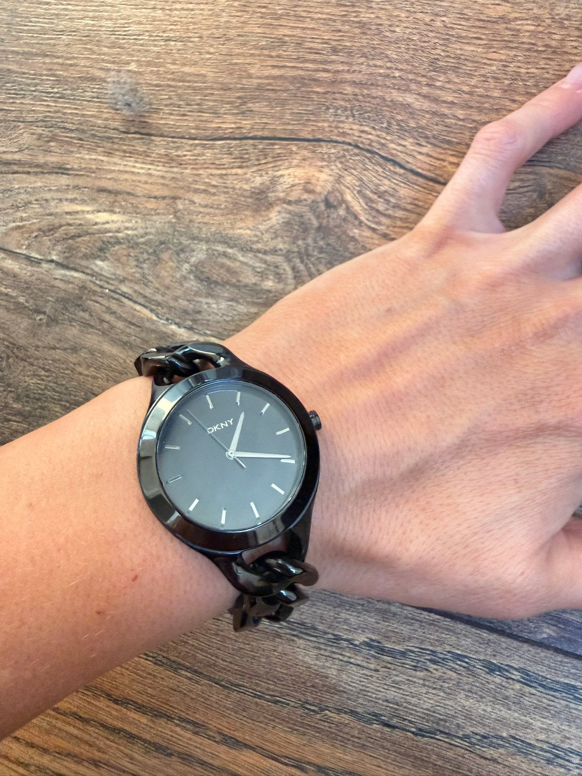 Zwart DKNY dames horloge, Staal, Staal, DKNY, Polshorloge
