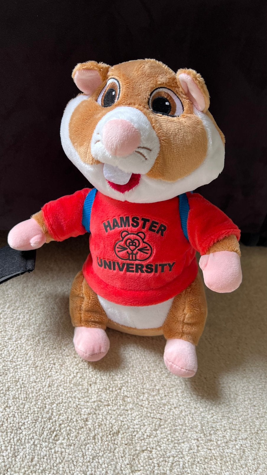 AH Albert Heijn knuffel hamster uni met rugzak, Albert Heijn, Ophalen of Verzenden
