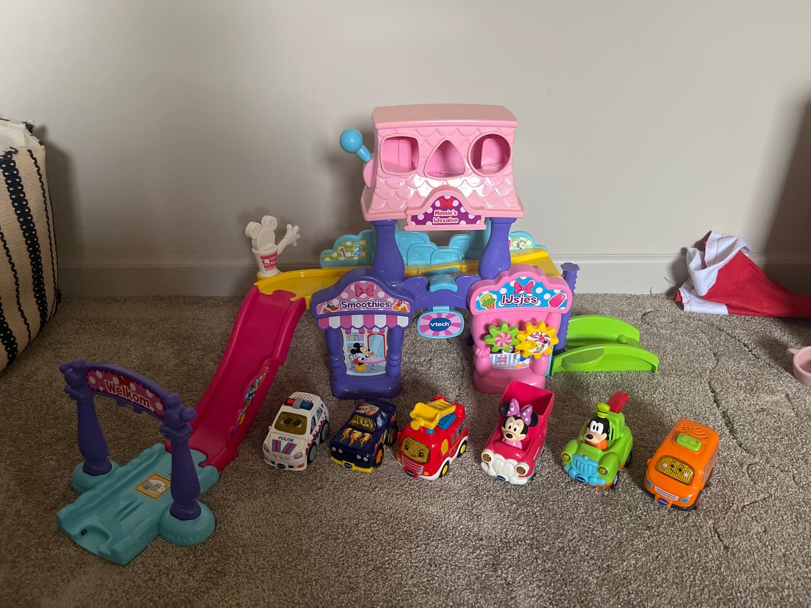 VTech Toet Toet Auto's Mickey Mouse Speelset met 6 auto's, Kinderen en Baby's, Speelgoed | Vtech, Ophalen, Gebruikt, 2 tot 4 jaar