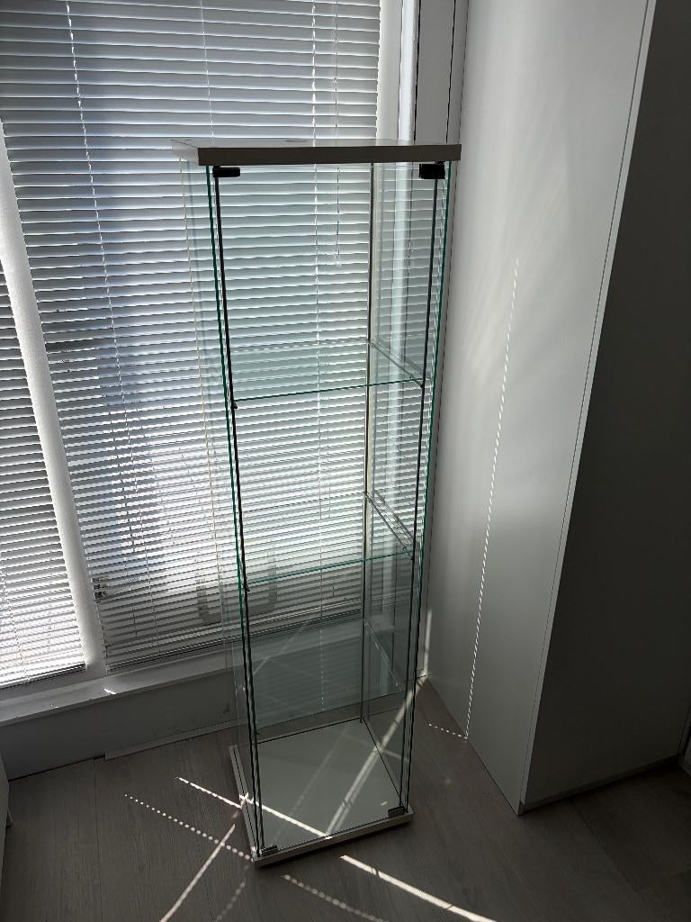 Ikea vitrinekast, Huis en Inrichting, Ophalen, Minder dan 50 cm, Glas, 150 tot 200 cm