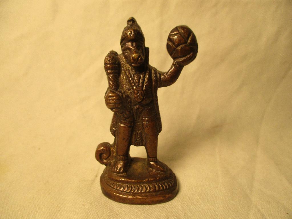 Shree Hanuman India beeldje van koper-brons, Ophalen of Verzenden