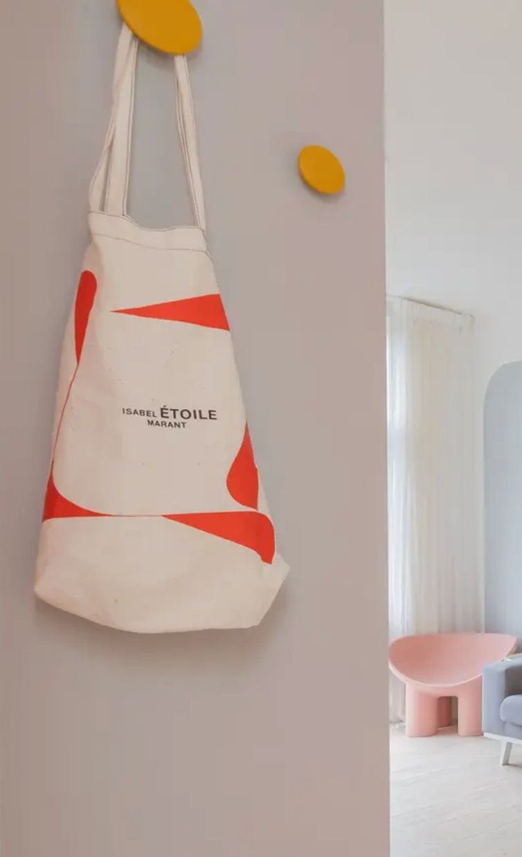 Isabel Marant katoenen tote bag - Zo goed als nieuw, Ophalen of Verzenden, Zo goed als nieuw, Wit, Shopper
