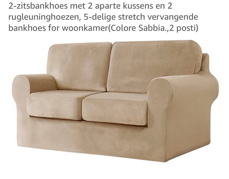 2 hele nieuwe bankhoezen voor 2-zitsbanken, Huis en Inrichting, Banken | Bankstellen, 150 tot 200 cm, 75 tot 100 cm, Ophalen of Verzenden