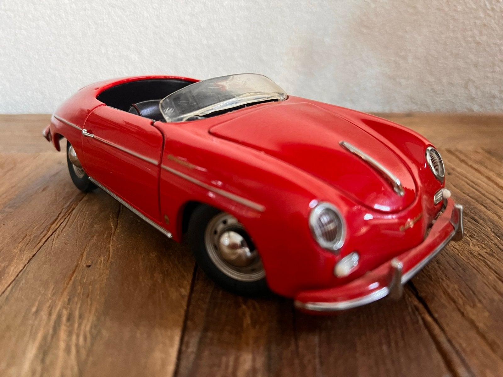 Franklin Mint Rode Porsche 356 Speedster schaalmodel 1955, Ophalen of Verzenden, Gebruikt, Auto, Overige merken