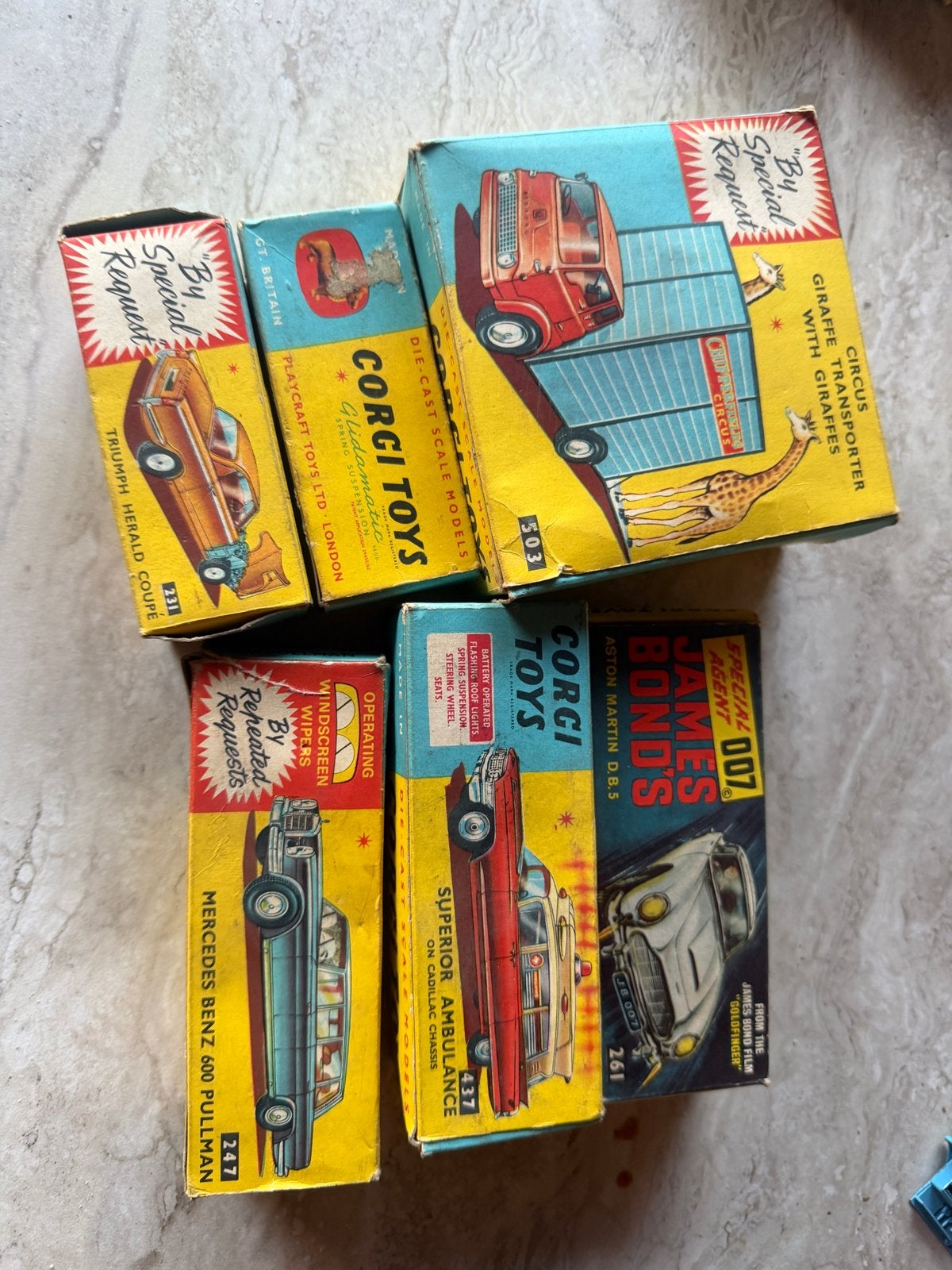 Corgi Toys Die-Cast Modellen - Diverse Vintage Auto's, Verzamelen, Ophalen, Gebruikt