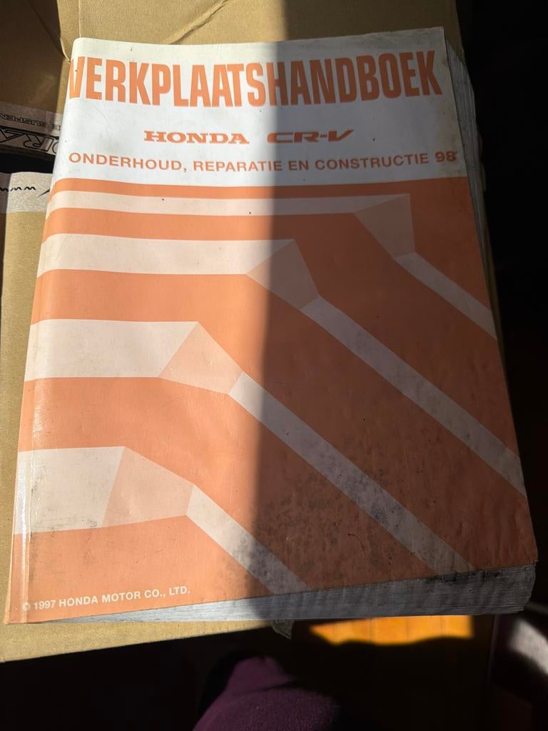 Werkplaatshandboek Honda CR-V Onderhoud Reparatie 1998, Auto diversen, Handleidingen en Instructieboekjes, Ophalen of Verzenden