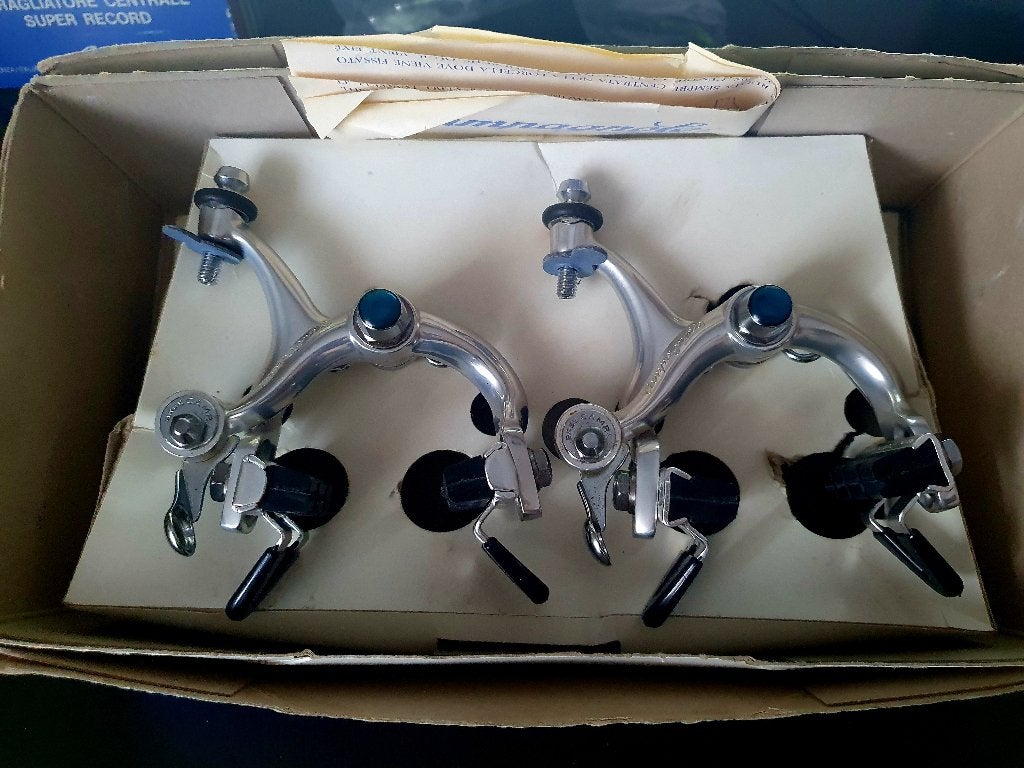 Campagnolo super record cobalto remmen NOS NIB, Fietsen en Brommers, Fietsonderdelen, Remmen, Campagnolo, Nieuw, Ophalen of Verzenden