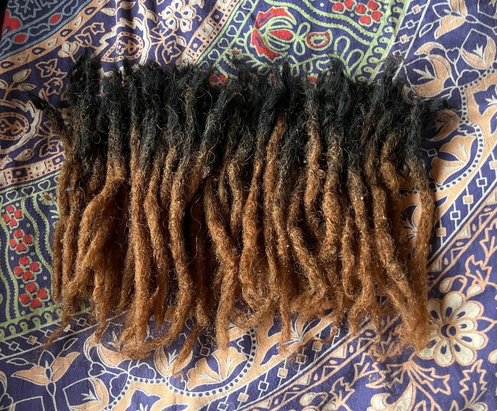 20 korte ombre human hair dread extensions ca. 20cm nu 80€, Ophalen of Verzenden, Nieuw, Pruik of Haarverlenging