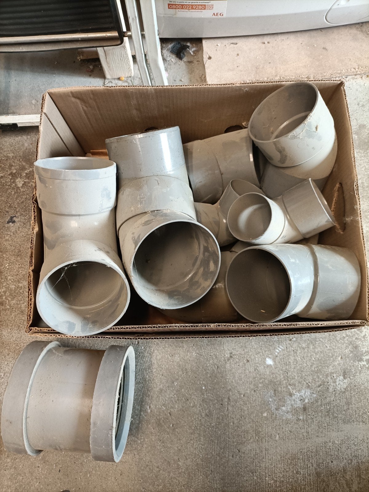 Restant pvc hulpstukken, Bochten, Pvc, Ophalen of Verzenden, Minder dan 2 meter