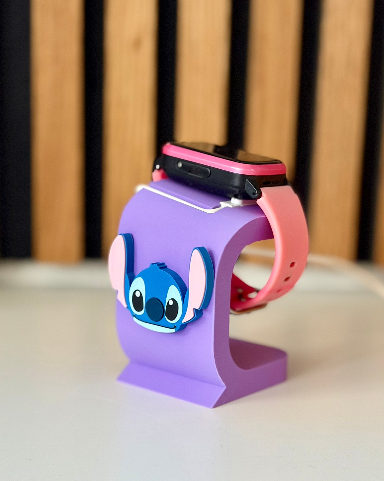 One2Track oplaadstation | kinderhorloge | 3D print | stitch, Ophalen of Verzenden, Nieuw, Paars, Jongen of Meisje