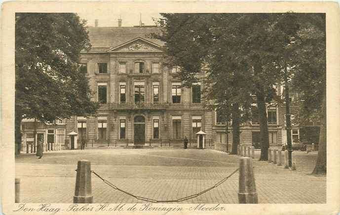 301-008-041 Den Haag Paleis HM de koningin Moeder, Verzenden, Voor 1920, Zuid-Holland