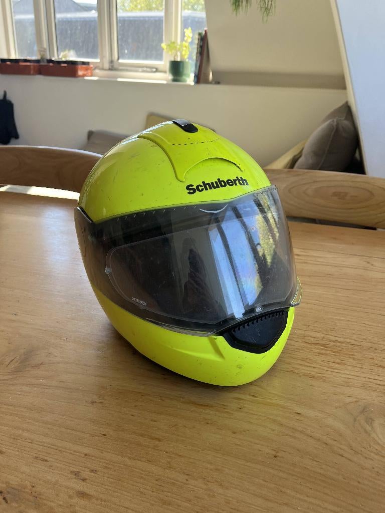 Schuberth C3 systeemhelm – geel – gebruikt, Overige merken, M, Systeemhelm, Ophalen of Verzenden