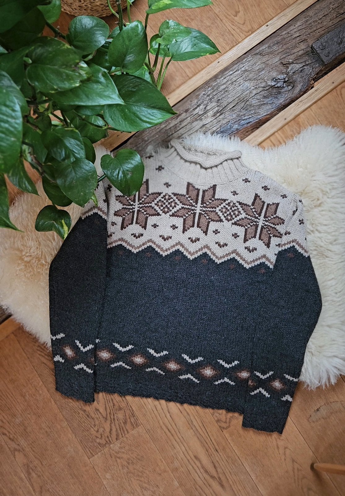 Vintage Eddie Bauer wollen trui vest, Ophalen of Verzenden, Zo goed als nieuw, Maat 36 (S)