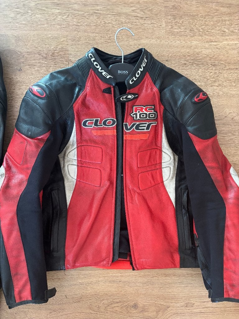 motorpak en helm, Motoren, Grover, Heren, Jas | leer, Ophalen of Verzenden