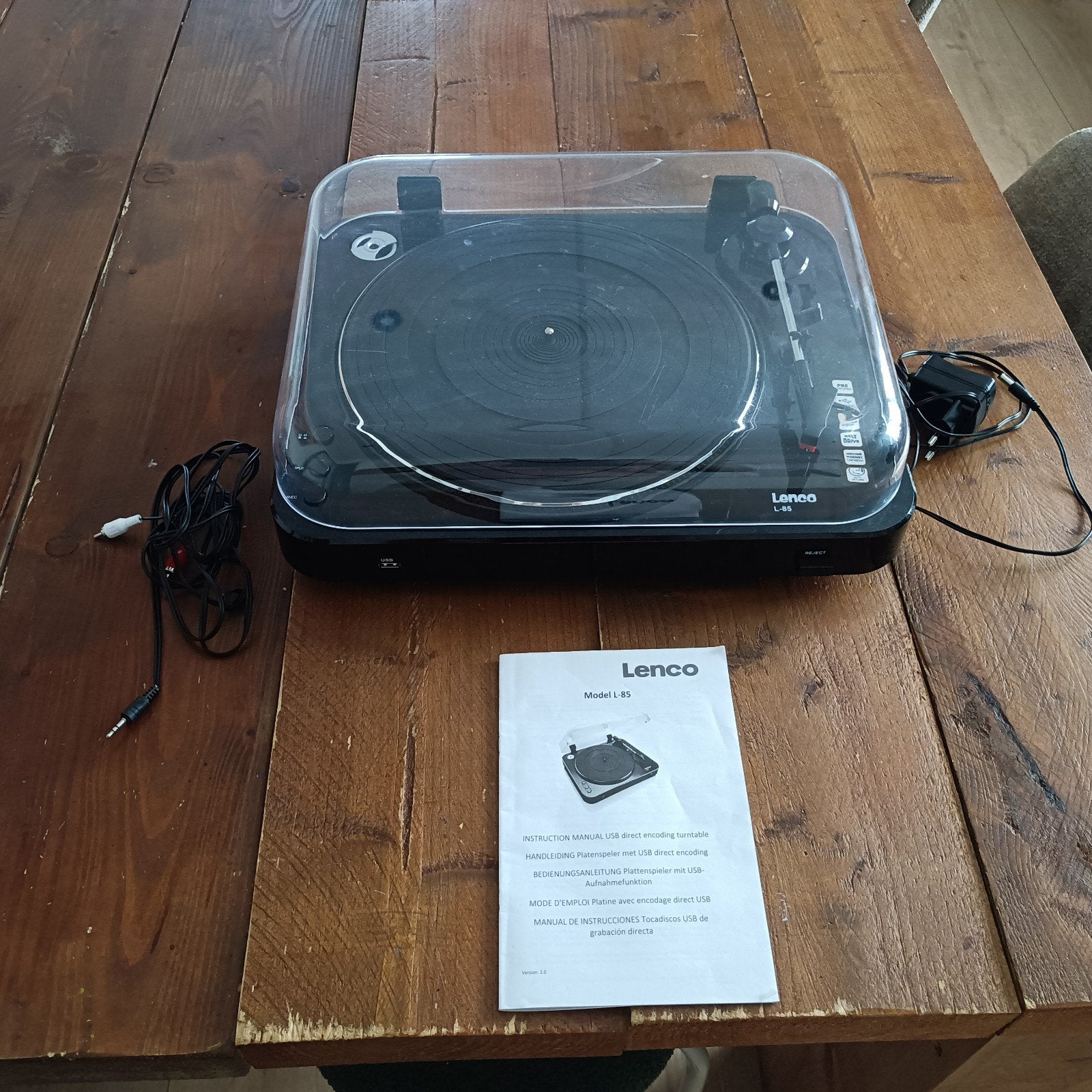 Lenco platenspeler met usb aansluiting type L 85, Audio, Tv en Foto, Platenspelers, Ophalen of Verzenden, Zo goed als nieuw, Overige merken