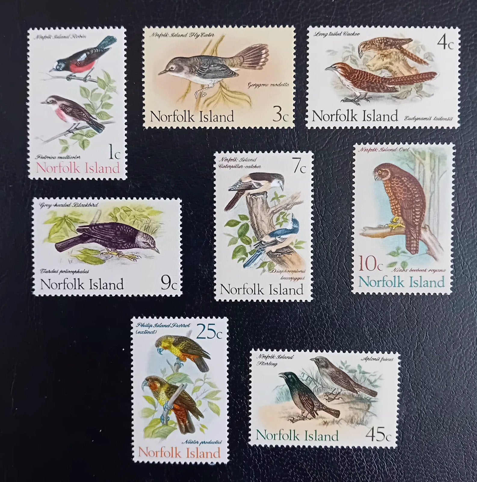 Norfolk Isl  set van 8 st div vogels Postfris, Ophalen of Verzenden, Postfris, Dier of Natuur