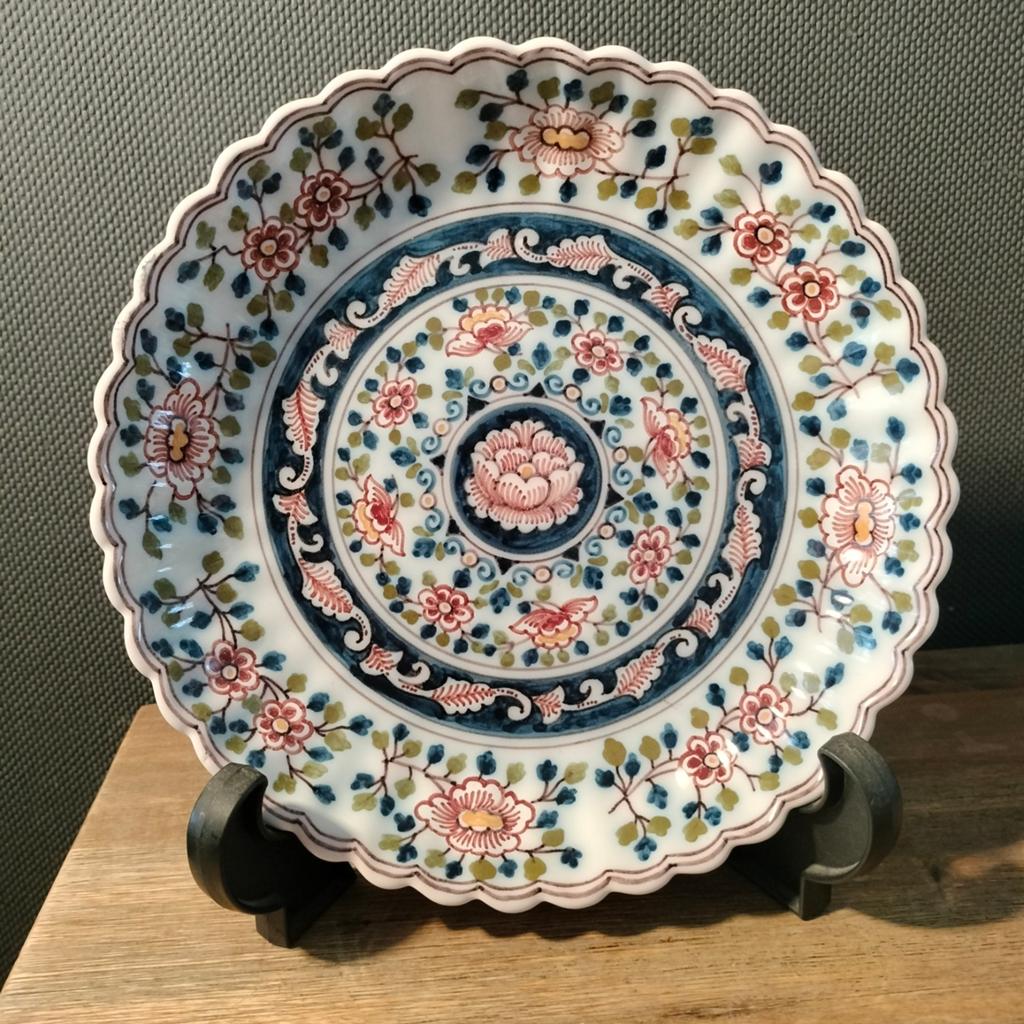Makkumer Aardewerk Polychroom Wandbord Koninklijke Tichelaar, Antiek en Kunst, Ophalen of Verzenden