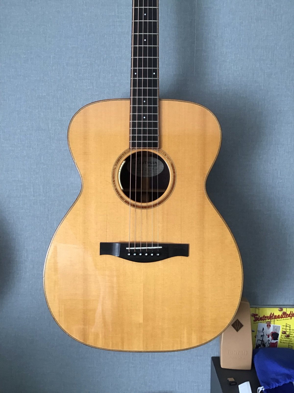 Eastman AC712 OM-gitaar met LR Baggs Anthem, Ophalen of Verzenden, Gebruikt, Western- of Steelstringgitaar, Met koffer