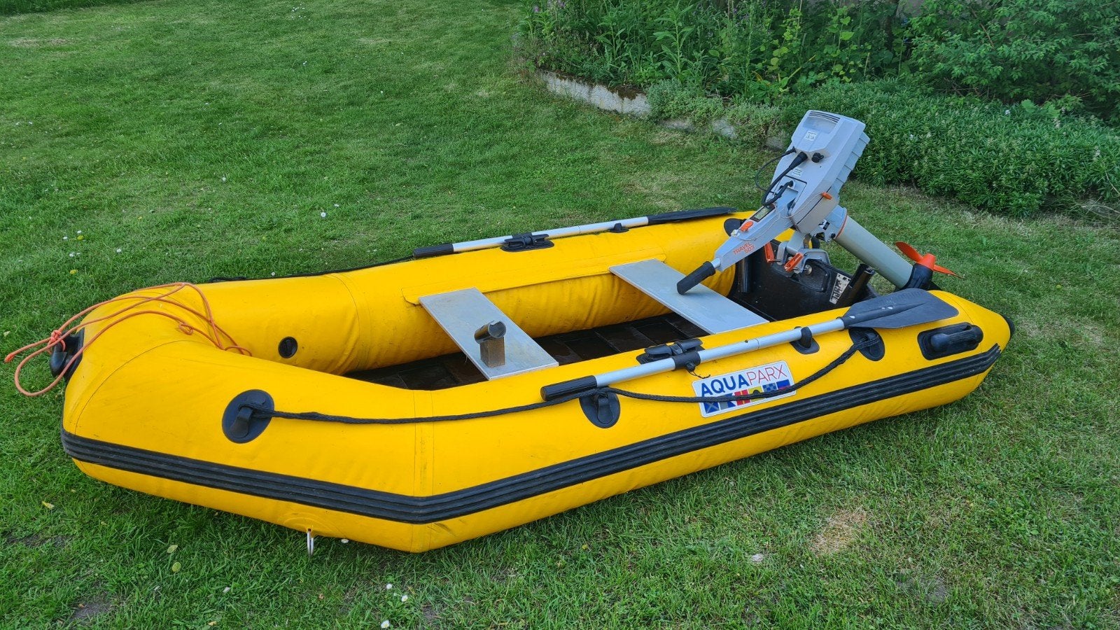 Aquaparx pro280mkII met tas, pomp en evt elektrische motor., Watersport en Boten, Ophalen, Gebruikt, Overige typen, Met peddels