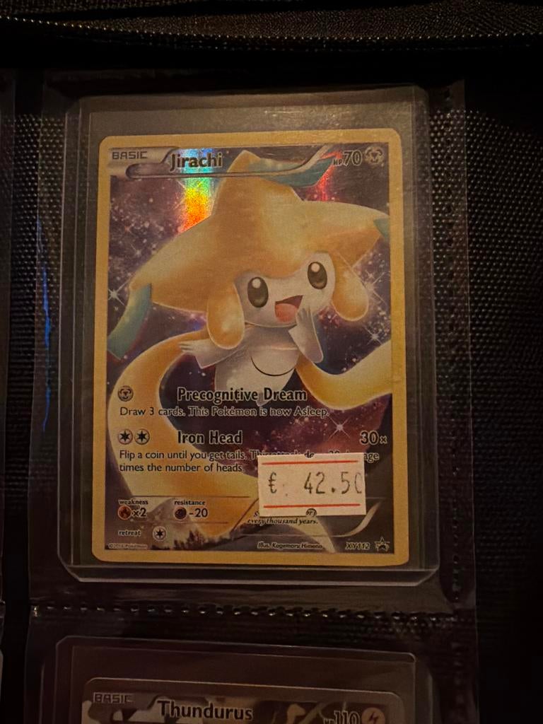 Jirachi Pokémon Kaart XY112 Foil - Zeldzaam en Glanzend, Ophalen of Verzenden, Zo goed als nieuw, Losse kaart, Foil