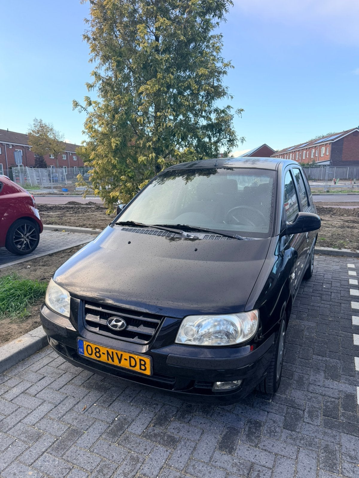 Hyundai Matrix 1.8 I GLS 2004 Zwart, Auto's, Voorwielaandrijving, 4 cilinders, Origineel Nederlands, Handgeschakeld