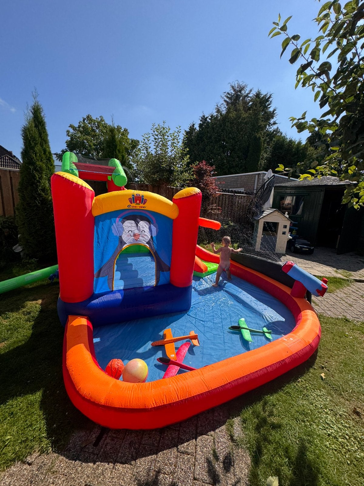 Zwembad - kinder - te huur, Tuin en Terras, Opblaaszwembad, Zo goed als nieuw, 200 tot 400 cm, Ophalen